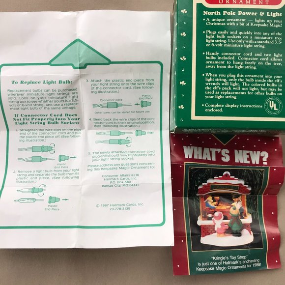 1987 Hallmark North Pole Power & Light Magic Keepsake Christmas Holiday Ornament - Picture 4 of 7